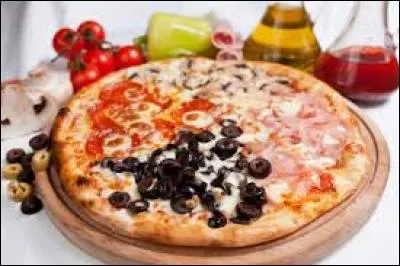Cette pizza est une quatre...