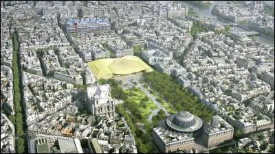 Avant de devenir un grand centre commercial et un jardin, qu'abritaient les halles de Paris ?