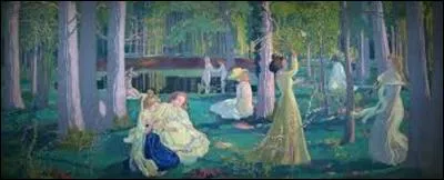 Réalisée en 1900, cette toile (H : 1, 27 m x L : 3, 01 m) représente des joueuses de "volant" (également le nom de cette huile), tandis qu'à l'arrière-plan, nous pouvons remarquer d'autres femmes se baignant ou cueillant des fleurs. Pourriez-vous citer le nom de cet artiste nabi (1870-1943) qui a créé cette peinture ?