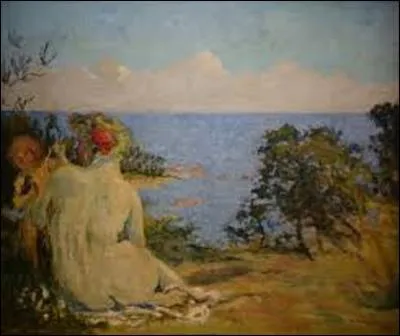 En 1906, cet autre artiste de courant nabi découvre la vive clarté du Midi et transforme sa palette, lui conférant une luminosité sereine dominée par le vert et les bleus, dont cette toile intitulée "Vénus et l'Amour au bord de la mer" peinte vers 1908 est un exemple. Quel est le nom de l'auteur (1867-1944) de cette huile ?