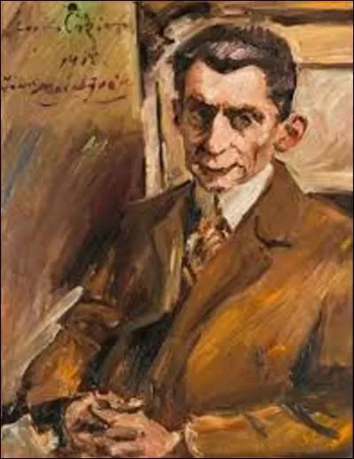 Quel peintre allemand (1858-1925) des mouvements impressionniste et expressionniste a réalisé, en 1912, cet autoportrait de l'écrivain et historien de l'art, Julius Meier-Graefe ?