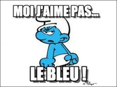Moi j'aime pas le bleu ! Qui est l'auteur de ces petits personnages bleus ?