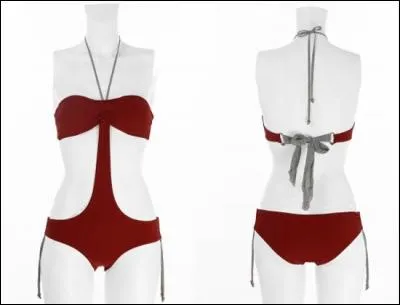 T - Ce maillot de bain est un trikini.