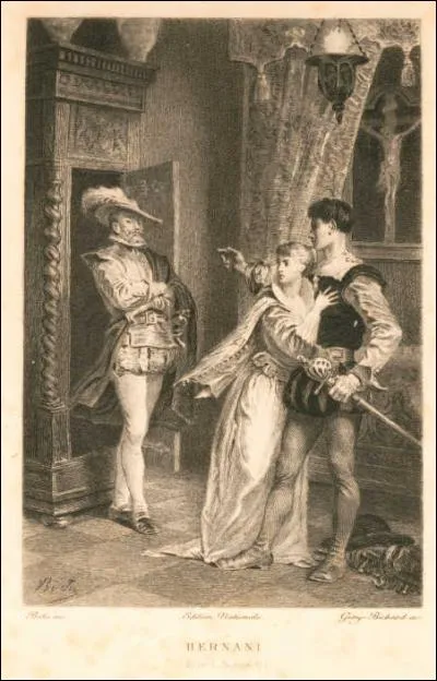 H - "Hernani" est une pièce de théâtre de Victor Hugo.