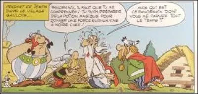 "Le Combat des Chefs" : que lance Obélix pour faire fuir les romains qui entourent le druide Panoramix ?