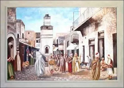 Cette peinture reprsente