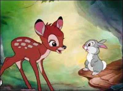 Comment s'appelle le lapin qui devient le premier ami de Bambi ?