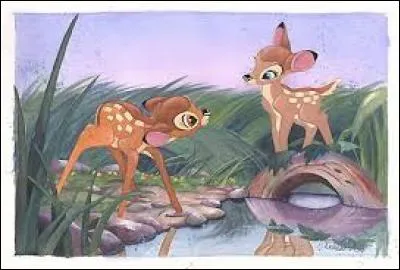 Un jour, la mère de Bambi décide de lui faire découvrir la prairie. Au cours de cette découverte, il fait connaissance avec une jeune biche qui s'appelle...