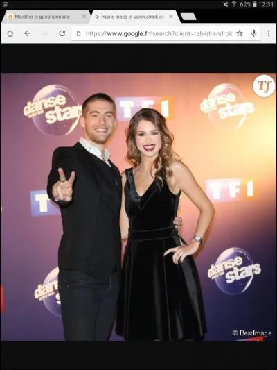 Comment s'appelait son partenaire de danse dans l'émission "Danse avec les stars" ?