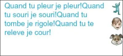 Peut-on écrire ce que tu fais en couleur ?
