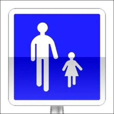 Ce panneau vous indique que vous arrivez sur une...