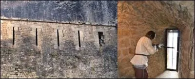 Au Moyen Âge, dans un château fort, comment s'appelaient les ouvertures longues et étroites dans les murailles, qui servaient à tirer à l'arc ou à l'arbalète, protégeant ainsi l'archer des projectiles et tirs venant de l'extérieur ? (vue de ces ouvertures de l'extérieur et de l'intérieur).