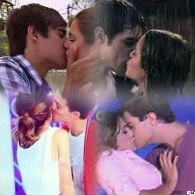 Qui est la première personne que Violetta embrasse ?