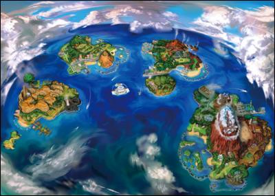 Quel est le nom de l'île de "Pokémon Lune et Soleil" ?