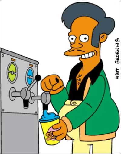 Lequel de ces personnages est le propriétaire du Kwik-E-Mart ?