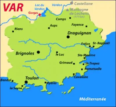 Nadvar : Quel numéro porte le département du Var ?