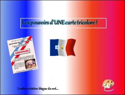 De ces trois personnages, lequel peut disposer d'une carte tricolore ?