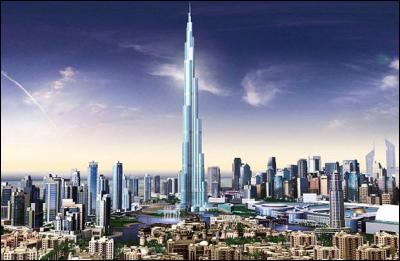 Quelle est la hauteur de Burj Khalifa, Dubaï, le plus grand gratte-ciel du monde ?