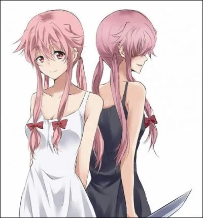 Yuno de "Mirai Nikki".