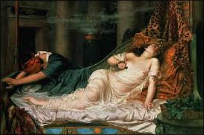 Selon la légende, comment s'est suicidé la reine Cléopâtre ?