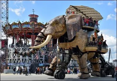 Dans quelle ville peut-on découvrir ce grand événement artistique appelé "Les machines de l'Ile", totalement inédit, inspiré des mondes inventés de Jules Verne, dont le Grand Eléphant fait partie ?