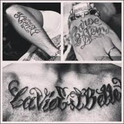 Combien a-t-il de tatouages ?