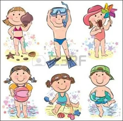 Pour jouer sur la plage ou pour nager, que dois-tu mettre sur toi ?