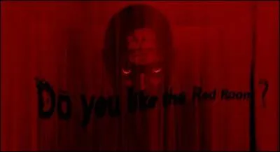 Quel pop-up représenterait une porte rouge et contiendrait une voix disant "Aimez-vous la pièce rouge ?"