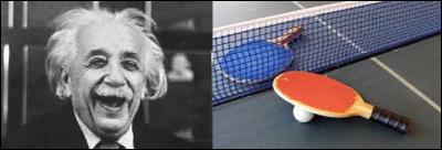 Le prix Nobel de physique 1921, Albert Einstein (1879-1955), aurait-il pu faire une partie de tennis de table ?