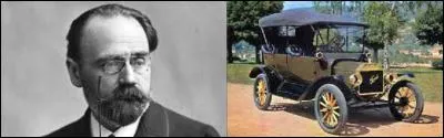 L'auteur de "Germinal" et "Nana", &Eacute;mile Zola (1840-1902), aurait-il pu conduire la c&eacute;l&egrave;bre Ford T ?