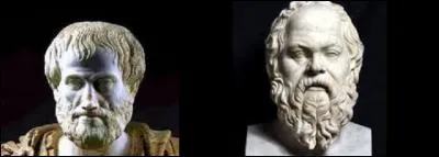 Les philosophes grecs Aristote et Socrate auraient-ils pu se rencontrer et parler philosophie entre eux ? (Photo : &agrave; gauche Aristote, &agrave; droite Socrate)
