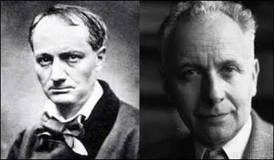 Les po&egrave;tes fran&ccedil;ais Charles Baudelaire et Louis Aragon, auraient-ils pu d&eacute;clamer des vers ensemble ? (Photo : &agrave; gauche Charles Baudelaire, &agrave; droite Louis Aragon)