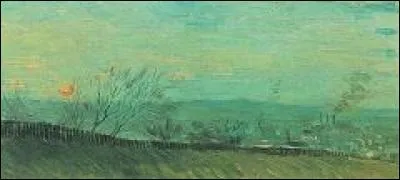 Qui a peint "Usines vu à partir d'une colline au clair de lune" ?