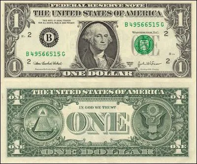 Qui peut-on voir sur le billet de "1 dollar" américain ?