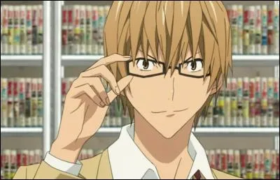 J'ai la même voix, en VF, qu'Arzak dans "Fairy Tail" ou encore Conny dans "L'Attaque des Titans" ainsi que celle de Cavendish dans "One Piece". Mon interprète se nomme Gregory Laisne et je fais partie du manga Bakuman. Je m'appelle donc...