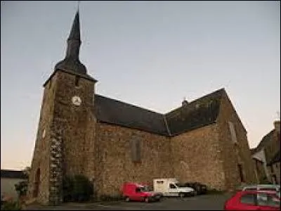 Voici l'église Saint-Martin du Bourgneuf-la-Forêt. Village Mayennais, il se situe en région ...