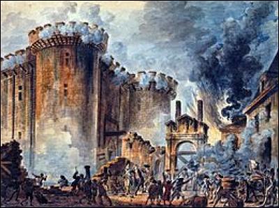 Quelle est l'année de la prise de la Bastille ?