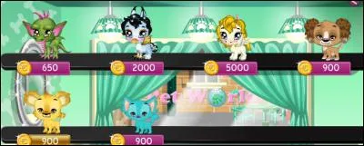 Les petpets coûtent :
