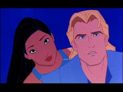 À la fin du dessin animé "Pocahontas, une légende indienne" sorti en 1995, Pocahontas et John sont séparés.