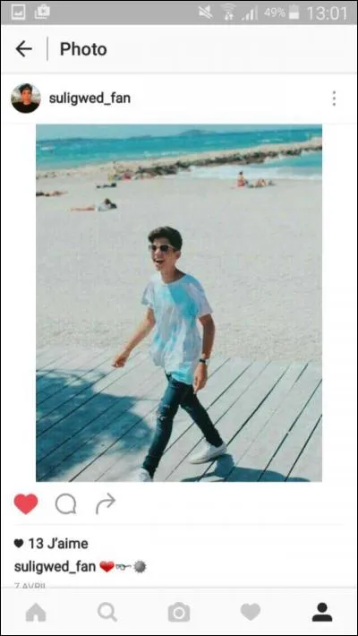 Quelle est la pointure de pied de Sulivan ?