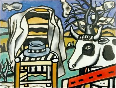 Il a peint "Chaise, chapeau et vache" :