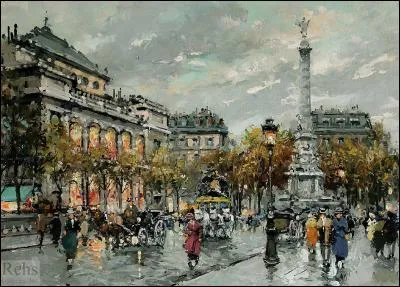 Qui a représenté "La place du Châtelet" ?