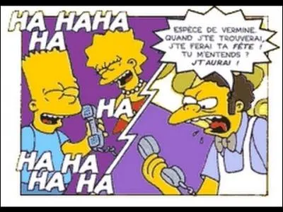 Dans les Simpson, quel personnage est l'auteur des canulars téléphoniques contre Moe ?
