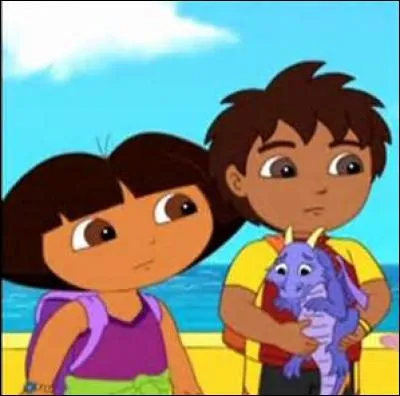 De quelle couleur sont les chaussettes de Dora ?