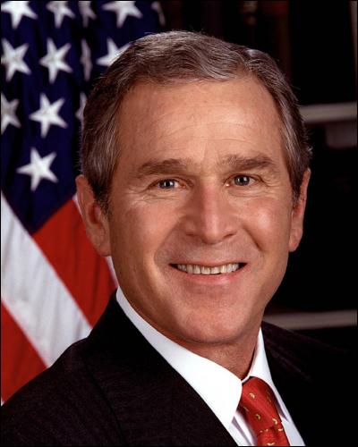 En quelle année George Bush a-t-il été élu président des États-Unis ?
