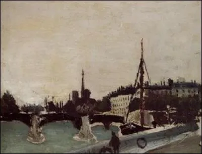 Qui a peint "Vue de l'île Saint Louis du quai Henri IV" ?