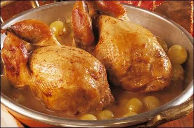 Quel accompagnement trouve-ton traditionnellement avec les cailles ?