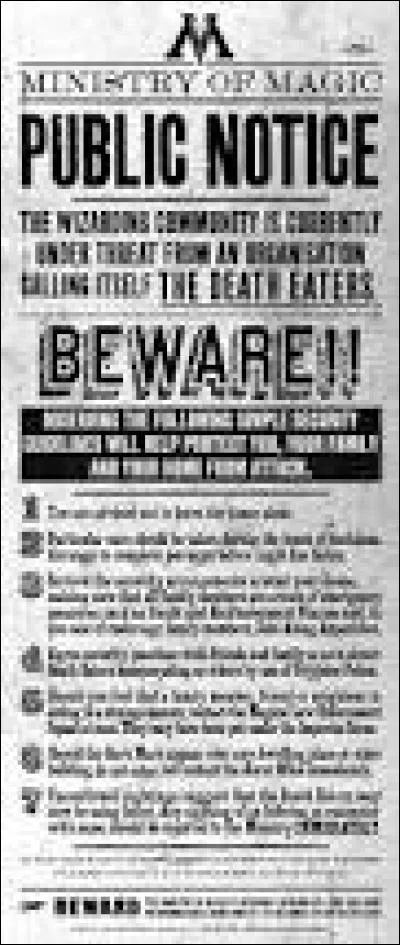 Depuis que le ministère a accepté le retour de Voldemort, que publie-t-il ?