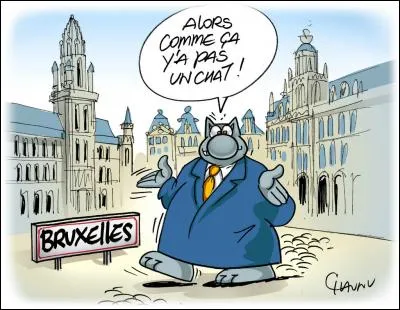 Quel est le maître de ce gros matou, qui est à Paris au Musée en Herbes et qui accompagne à sa façon l'exposition consacrée à "L'Art et le Chat" ?