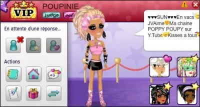 POUPINIE, quant à elle, a atteint la :